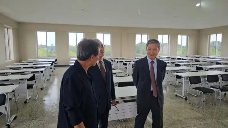 Chancellor Dr. Kyung Chul Kam Inspects Campus Facilities and Discusses Development Plans
